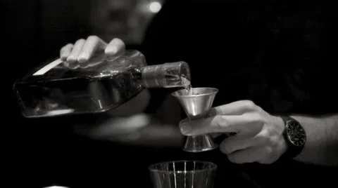 Bartender Pouring Shot Stock Footage 27236136