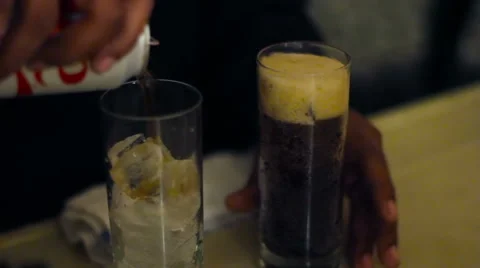 Bartender Pouring a Soda Stock Footage 53584095