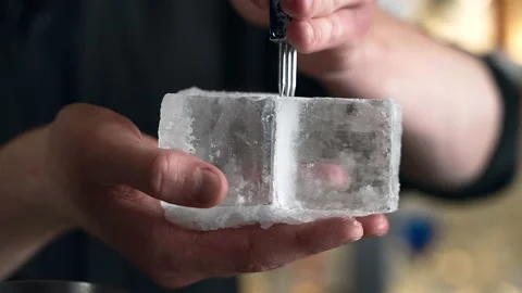 Bartender prepares a cocktail in a bar, club. pours alcohol and syrups. uses ice Stock Footage 199332553