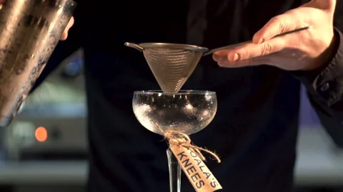 The bartender prepares a cocktail. close-up Stock Footage 91497103
