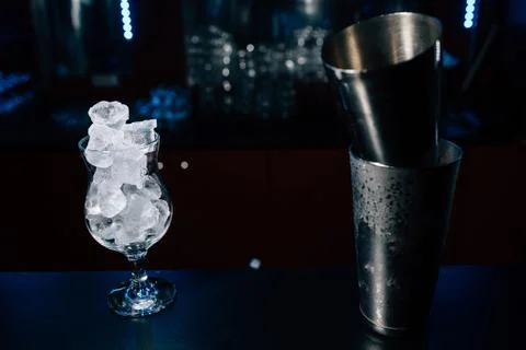 Bartender prepares a cocktail Stock Photos