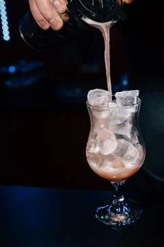 Bartender prepares a cocktail Stock Photos