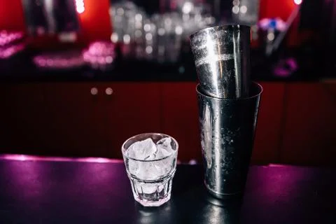 Bartender prepares a cocktail Stock Photos