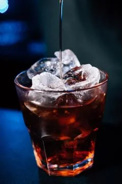 Bartender prepares a cocktail Stock Photos