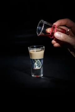 Bartender prepares a cocktail Stock-Fotos