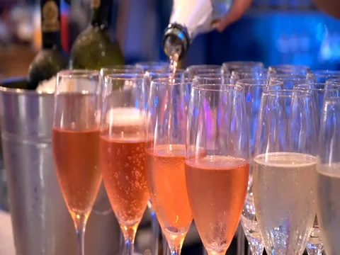 The bartender prepares cocktails at the bar Stock Footage 81310775