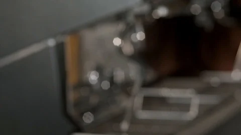 Bartender prepares coffee 120fps Stock Footage 97327950