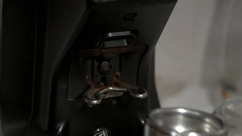 Bartender prepares coffee 120fps Stock Footage 97328010