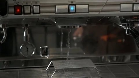 Bartender prepares coffee 120fps Stock Footage 97328046