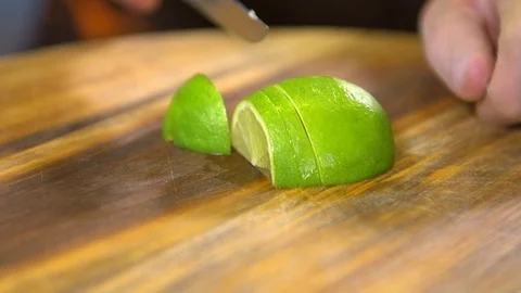 Bartender prepares a cold drink 120 fps Stock Footage 97328244