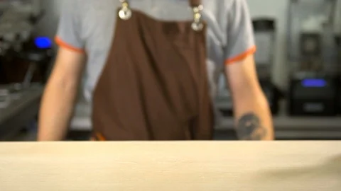 Bartender prepares a cold drink 120 fps Stock Footage 97328727
