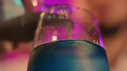 The bartender prepares an exclusive cocktail Stock Footage 196981998