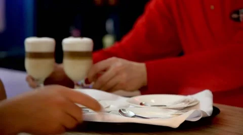 The bartender preparing coffee on the bar Stock Footage 57354751