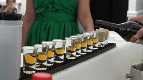 Bartender preparing drink Stock Footage 130863891