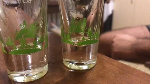 Bartender preparing green mexican cocktail Stock Footage 105924034