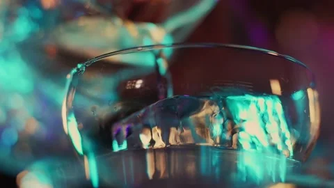 The bartender professionally prepares the cocktail, pours the thick liquid i Stock Footage 196981977