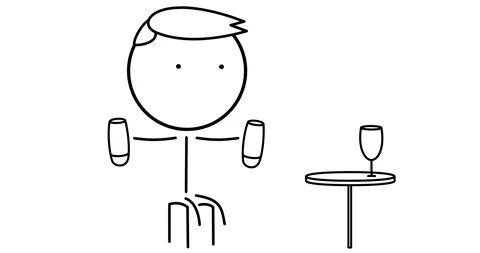 Bartender with a shaker at the bar Stock Footage 296304111