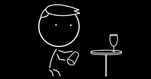 Bartender with a shaker Stock Footage 295882091