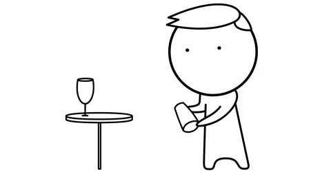 Bartender with a shaker Stock Footage 318352419