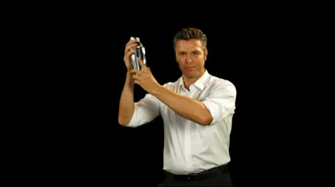 Bartender shaking cocktail Stock Footage 8987881
