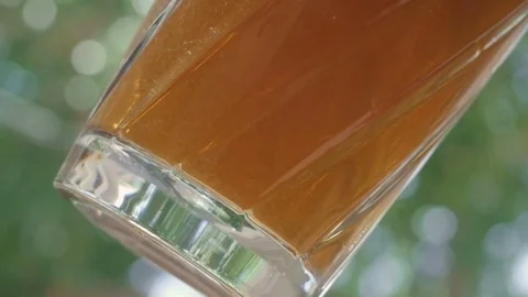Bartender Shaking a Manhattan in a Crystal Cocktail Shaker Stock Footage 75918196