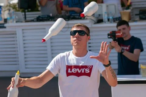 Bartender show Stock Photos