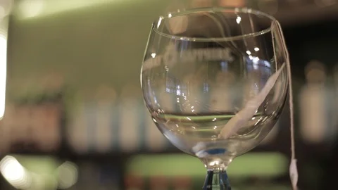 Bartender Using Tea Bag on Profesisonal Cocktail Stock Footage 129780882