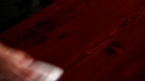 The bartender wipes the bar. Stock Footage 80309388