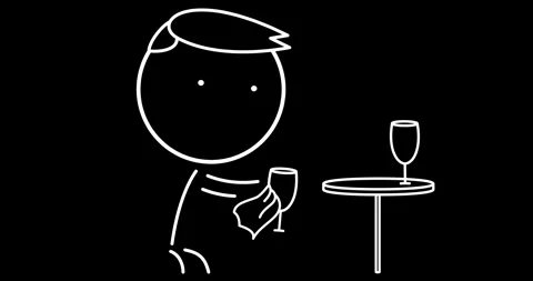 Bartender at work at a bar Stock Footage 295888455