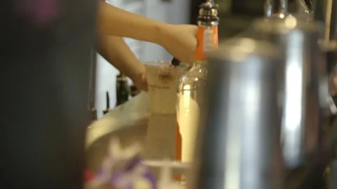 Bartending on Cruiseship Stock Footage 206535219