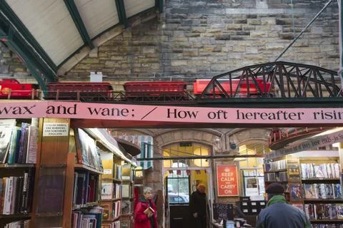 Barter Books, one of the largest second hand bookshops in the UK, based in th Foto stock