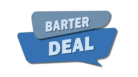 Barter deal — A type of agreement where goods or services are exchanged Stock Footage 306774961