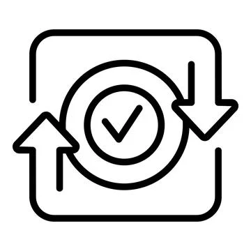 Barter exchange icon outline vector. Business card Stock Illustration