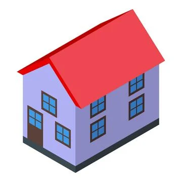 Barter house icon isometric vector. Money evolution Ilustración de archivo
