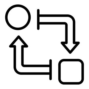 Barter object icon outline vector. Cash finance Stock Illustration