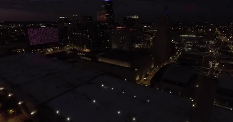 Bartle Hall Drone Slow Drift Stock Footage 71989755