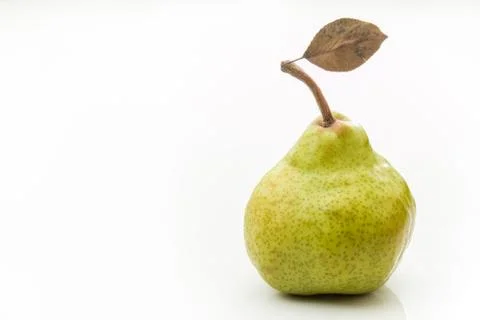 Bartlett pear isolated on white background Stock Photos