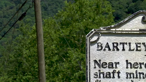 Bartley WV mine disaster plaque Stock Footage 169002411