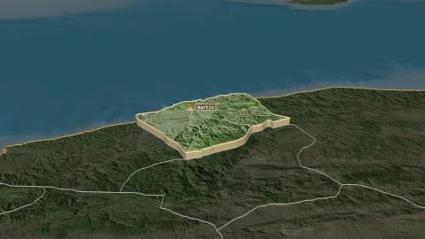 Bart?n, Turkey. Satellite imagery Stock Illustration