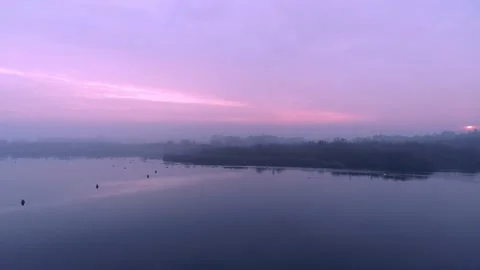 Barton Broad at Dawn 4K 動画素材 144879068