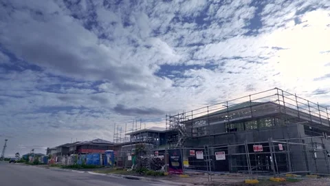 BARTON RIDGE CONSTR TLAPSE Stock Footage 162953731