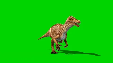 Baryonyx Dinosaurs Runcycle Front Green Stock Video Pond5