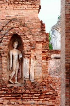 Bas relief buddha image Stock Photos