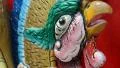 Bas-relief of crane bird on Pratumnak Hill in Pattaya, Thailand HD Footage