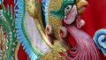 Bas-relief of crane bird on Pratumnak Hill in Pattaya, Thailand HD Footage