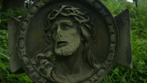 Bas-relief jesus 스톡 동영상 115033394