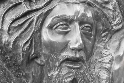 Bas-relief of Jesus Stock Photos