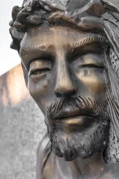 Bas-relief of Jesus Stock Photos
