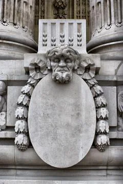 Bas-relief medallion Stock Photos