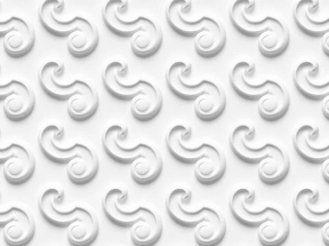 Bas-relief seamless texture consisting of various elements Fotos de archivo